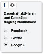 2-Klick-Button: dauerhafte Erlaubnis