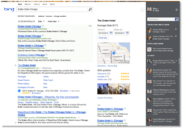 Neues Bing-Layout mit drei Spalten