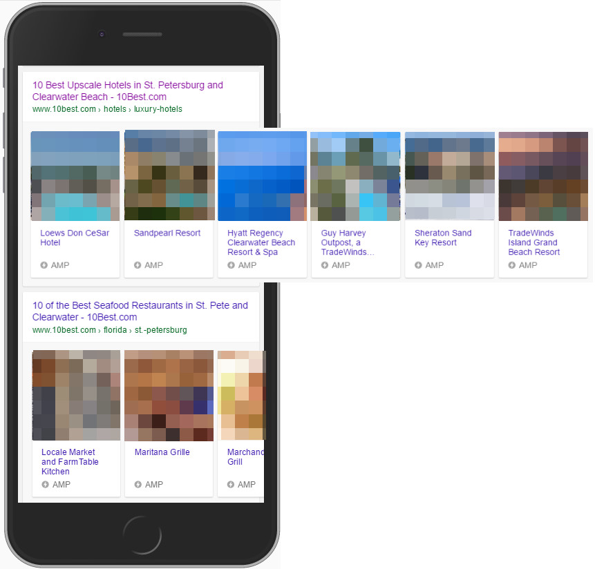 AMP-Ergebnisse für Hotels