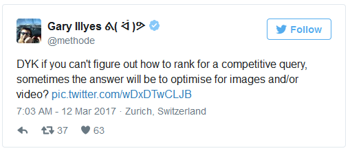 Gary Illyes: Bilder und Videos als Rankingalternative