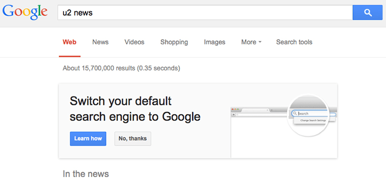Google bittet Firefox-Nutzer um Platz als Standardsuche