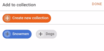 Google Bildersuche: Auswahl