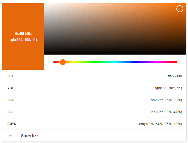 Google Color Picker