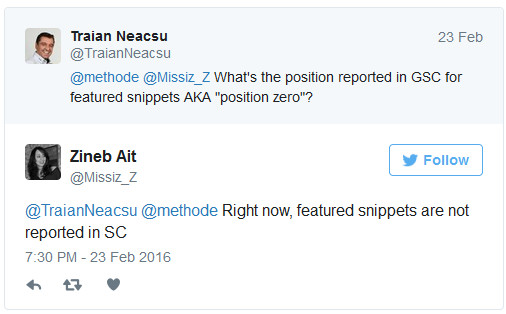 Google: Featured Snippets werden nicht für die Daten in der Search Console gewertet
