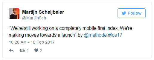 Google: Fortschritte beim mobilen Index