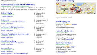 Hybride lokale Treffer bei Google