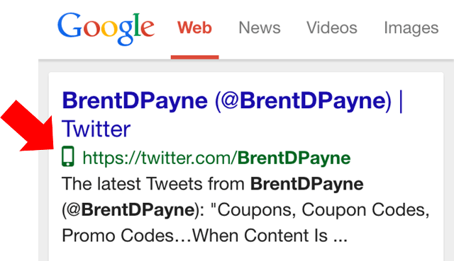 Google: Icon für smartphoneoptimierte Webseiten
