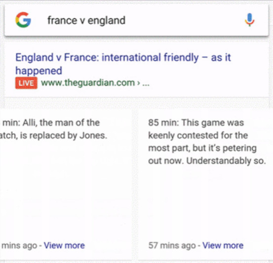 Google: Live-Label