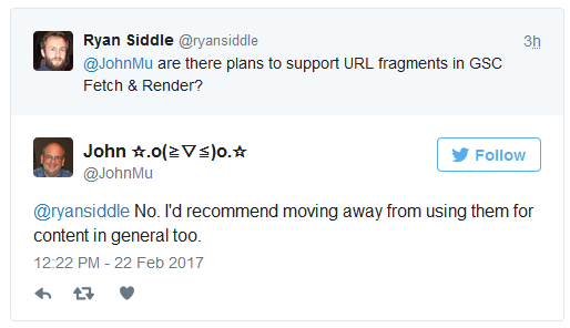 Johannes Müller: keine URL-Fragmente mehr verwenden