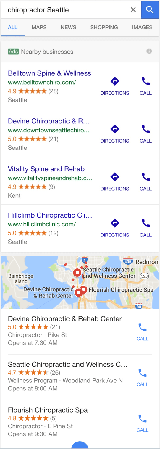 Google: Local Ads mit Local Pack