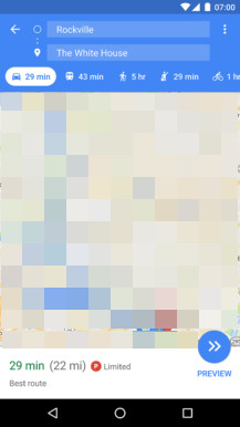 Google Maps: schwierige Parksituation