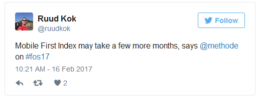 Google: mobiler Index braucht noch Monate