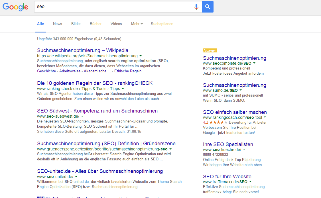 Google: aktuelles Layout in Chrome