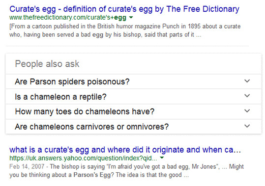 Google: 'Andere suchten auch nach' - altes Design