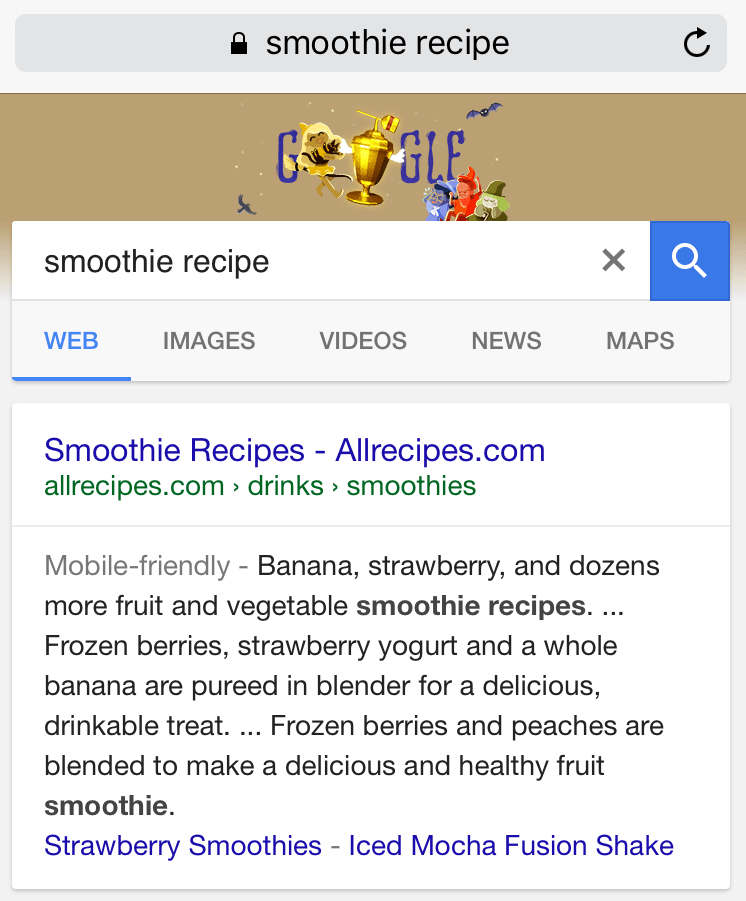 Google: siebenzeiliges Snippet in der mobilen Suche