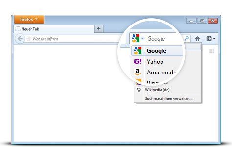 Standardsuche im Browser festlegen