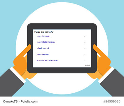 Google-Test: verwandte Suchanfragen