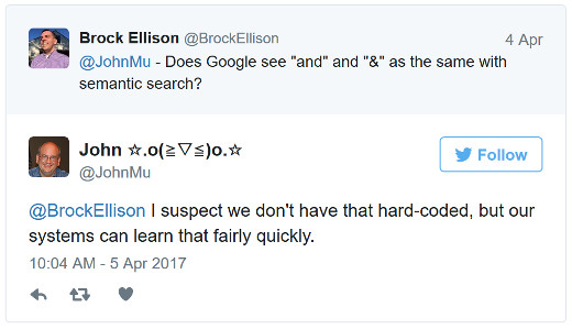 Googles Umgang mit 'und'-Varianten: Johannes Müller