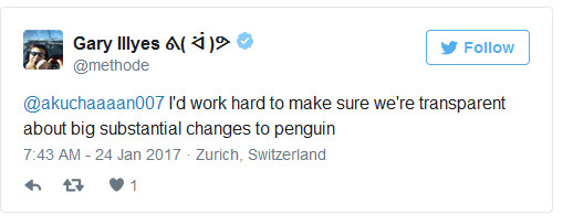 Gary Illyes: Transparenz bei großen Updates