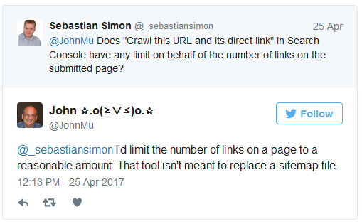 Johannes Müller: 'Abruf wie durch Google' kein Ersatz für Sitemaps
