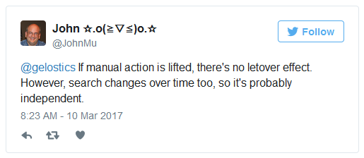 Johannes Müller: Mit dem Aufheben einer manuellen Maßnahme entfallen auch die Folgen