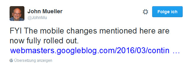 Johannes Müller auf Twitter