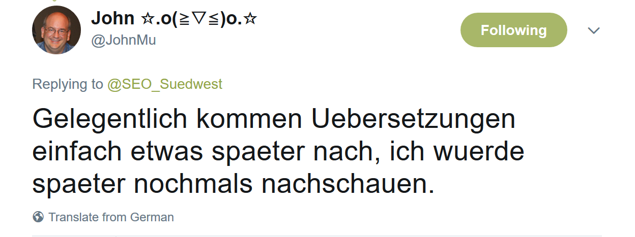 Google wird deutsche Version der Richtlinien zum Löschen von Inhalten vermutlich etwas später anpassen
