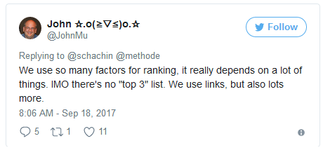 Johannes Müller streitet die Existenz von 'Top-Rankingfaktoren' ab