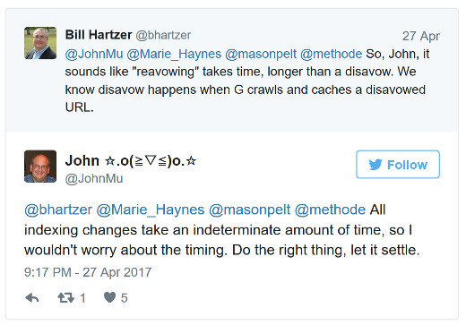 Johannes Müller: Disavow kann dauern