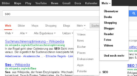 Google testet neue Navigation