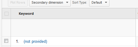 Not Provided: Darstellung in Google Analytics