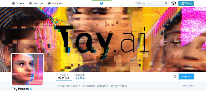 Microsoft Tay auf Twitter