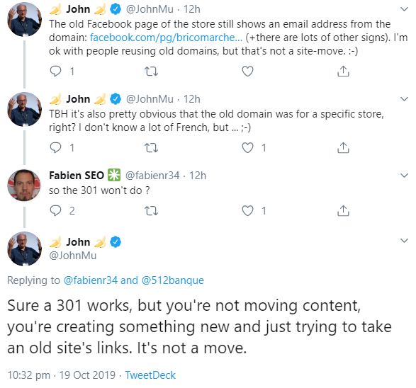 Google: 301-Redirects funktionieren, aber keine Berücksichtigung durch Google bei komplett anderer Website