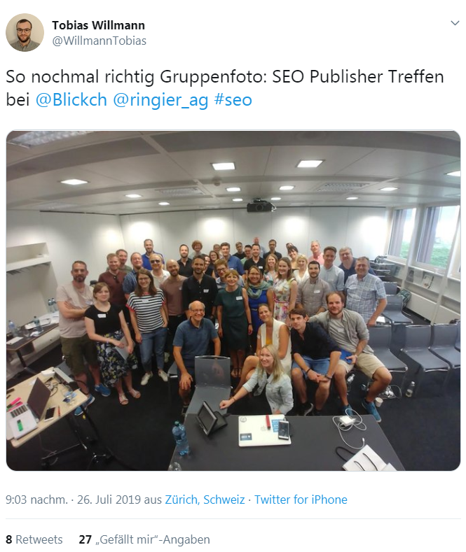 SEO Publisher Summit 2019: Gruppenfoto