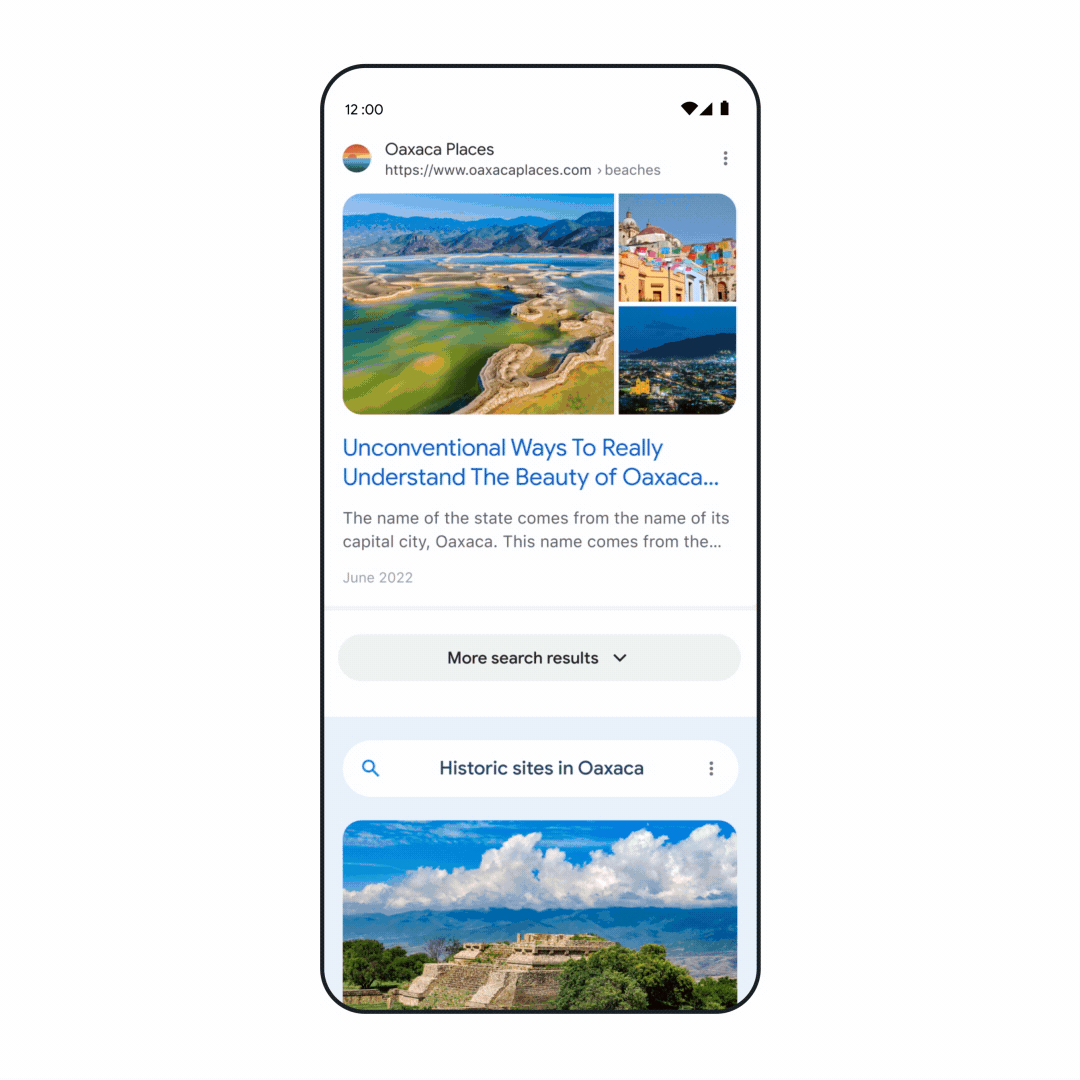 Google Scroll to explore