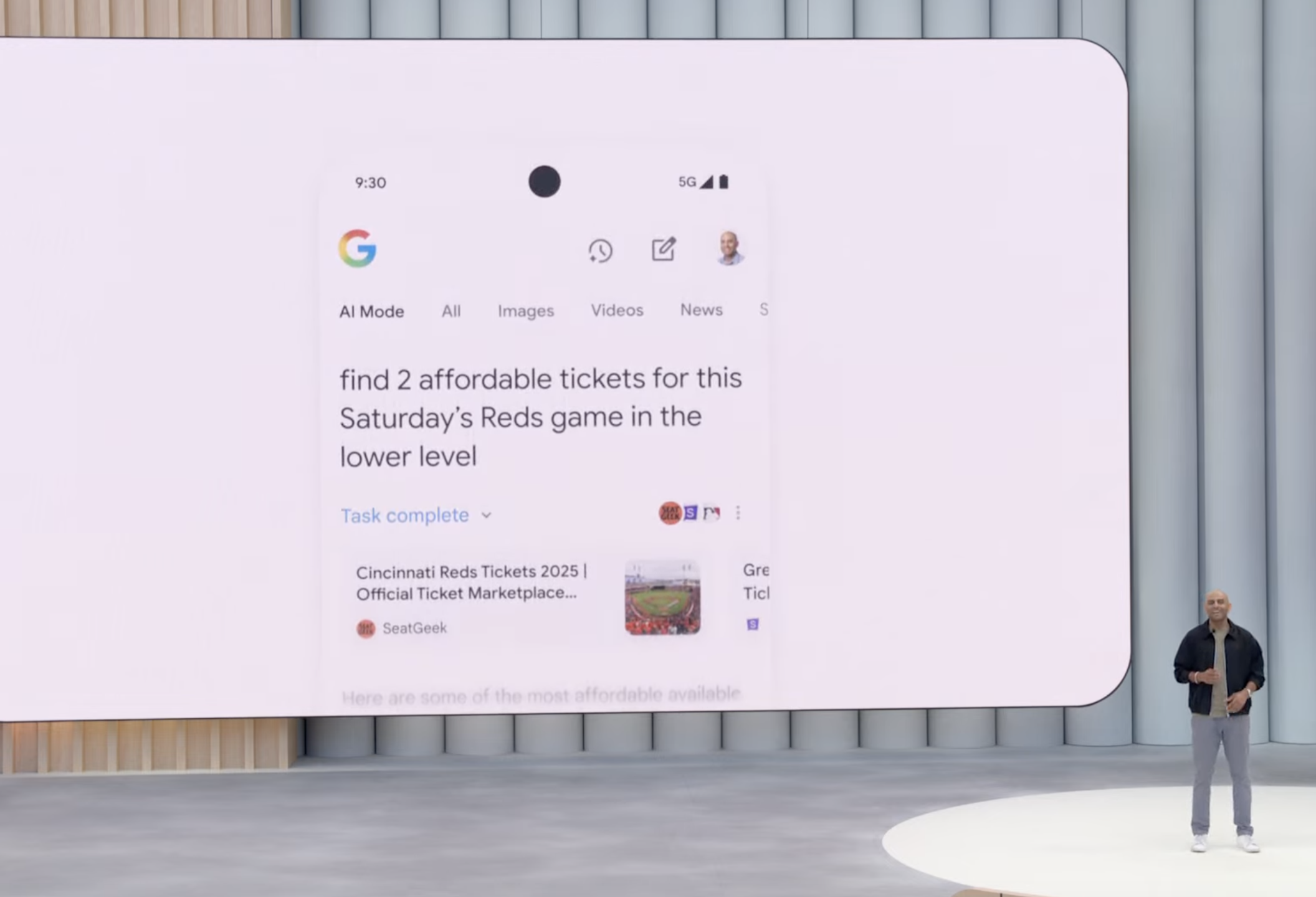 Google AI Mode Tasks