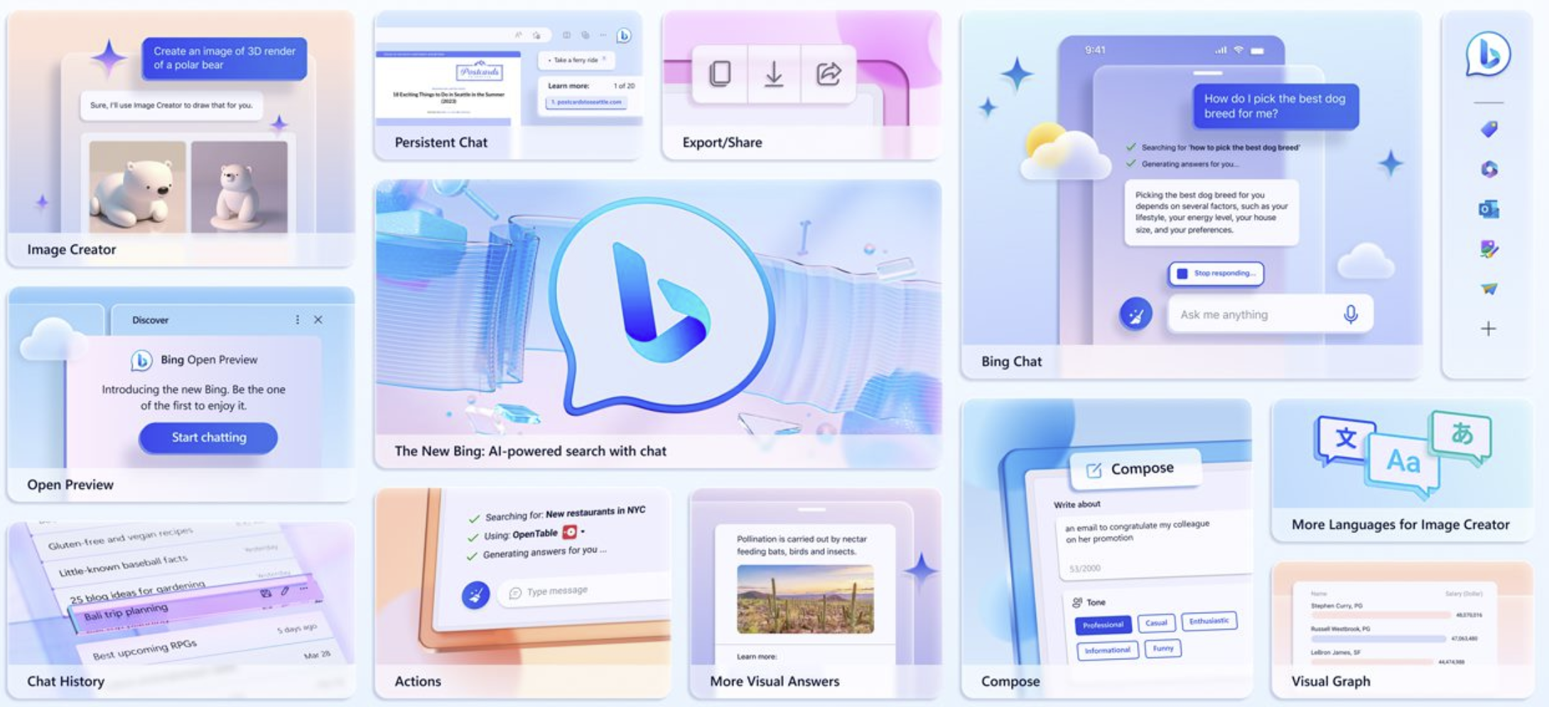 Bing Chat: neue Features