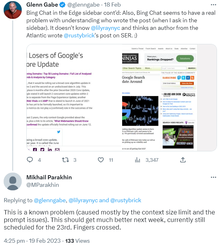 Bing KI soll Autoren von Artikeln besser erkennen können