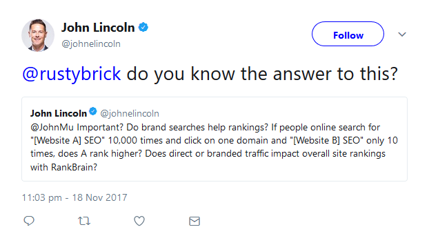 Google: Haben markenbezogene Suchen einen Rankingeffekt?