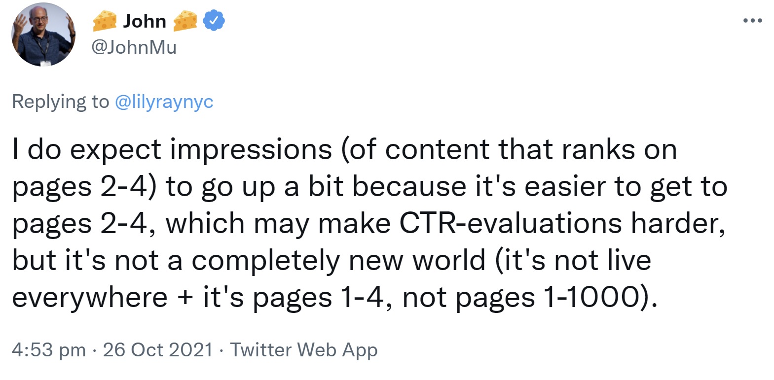 Google: Continuous Scrolling wird wohl zu einem leichten Anstieg der Impressionen für die Suchergebnisseiten zwei bis vier führen