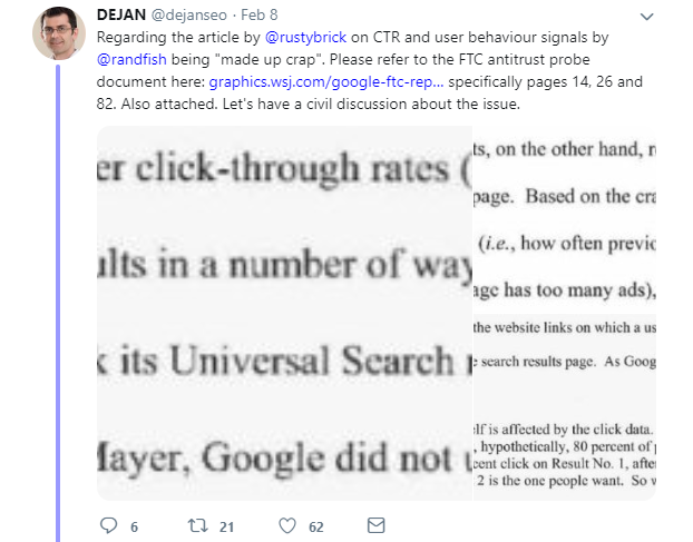 Dan Petrovic: Klicks doch Rankingfaktor?