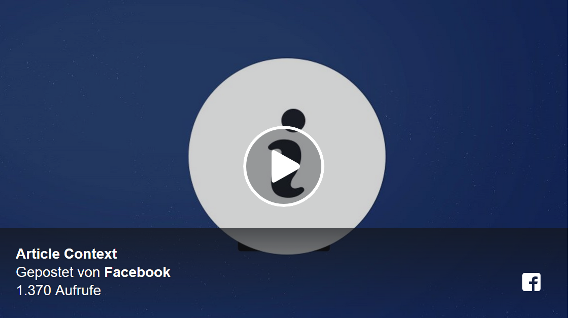 Facebook:Kontextinformationen zu Artikeln