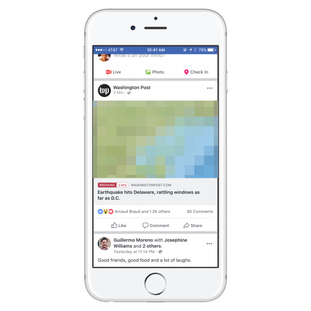 Facebook: Breaking News-Label