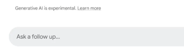Google AI Mode Follow-up question