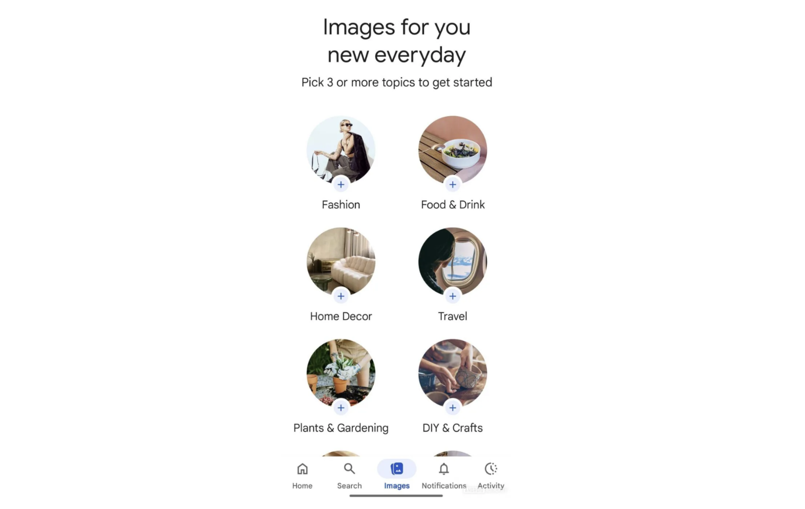 Google Images: neuer Bilderfeed in der Google App