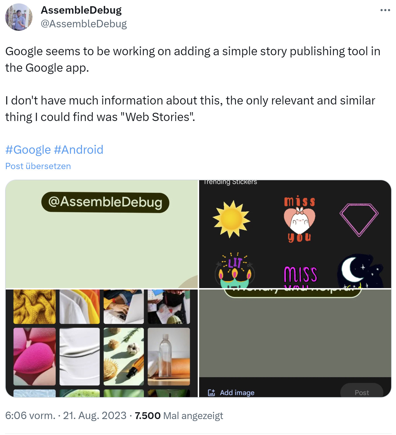 Google: neues Feature zum Kommentieren von Suchergebnissen per Story