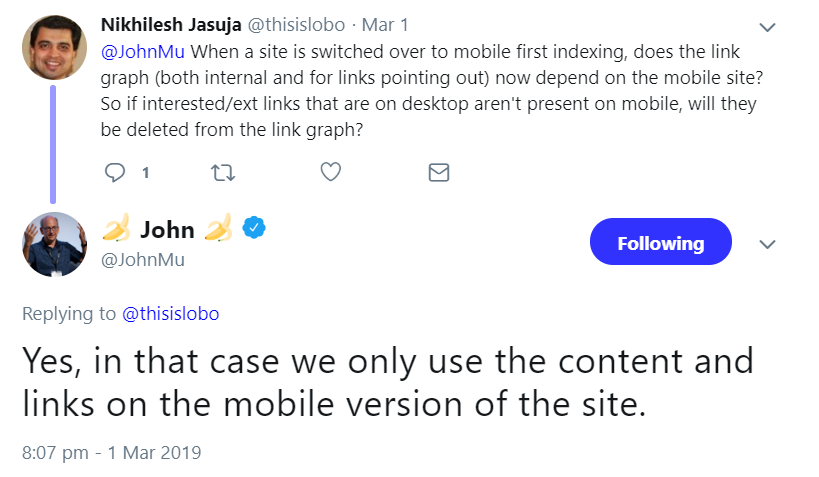 Google: Ausgehende Links können durch Mobile First verloren gehen
