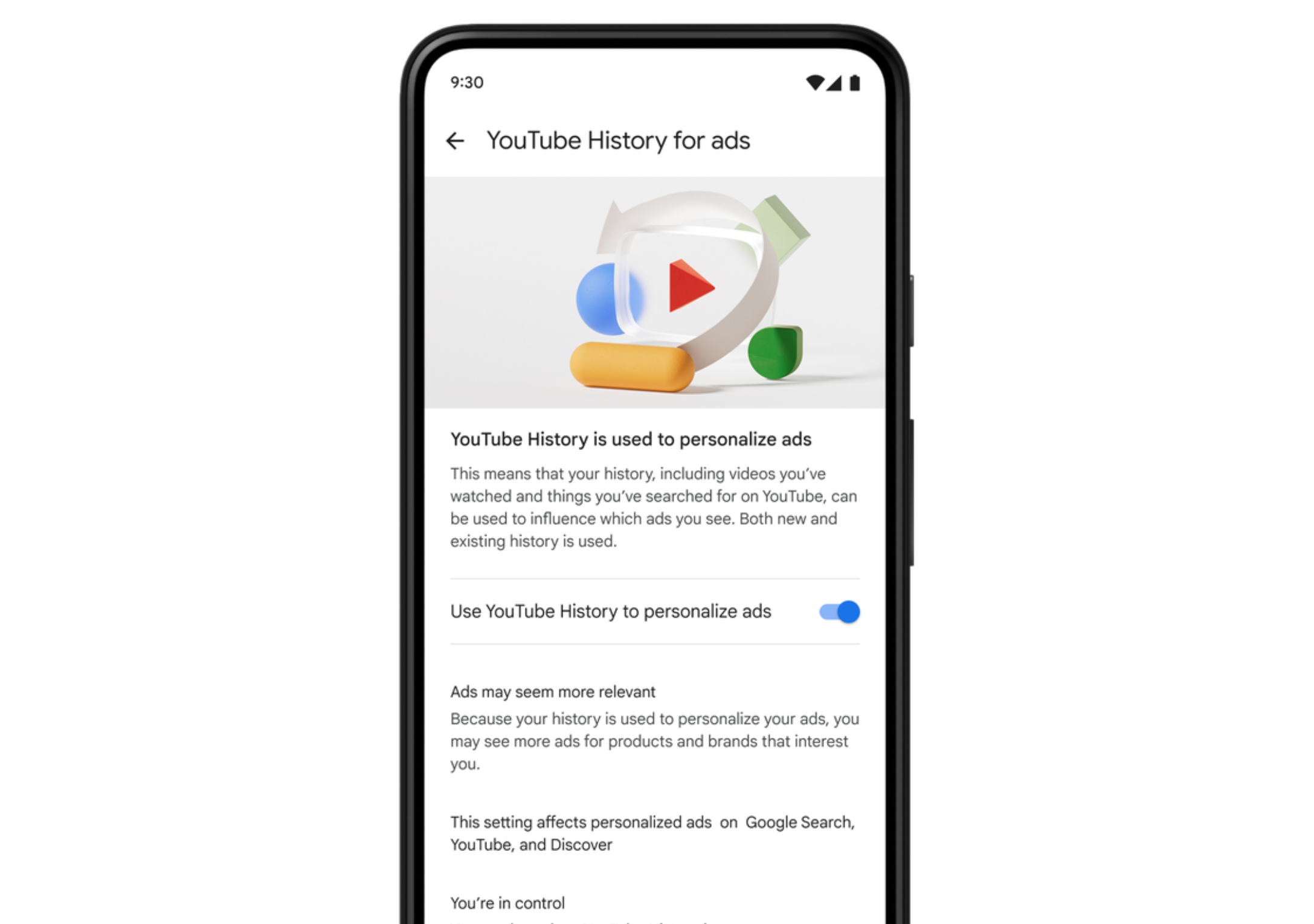 Google My Ad Center: festlegen, ob und wie bestimmte Kategorien das Ausspielen von Anzeigen beeinflussen