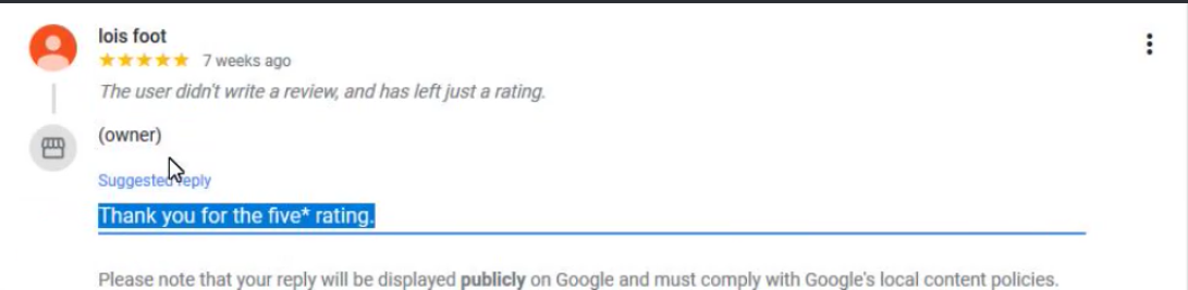 Google: automatische Antwortvorschläge für My Business