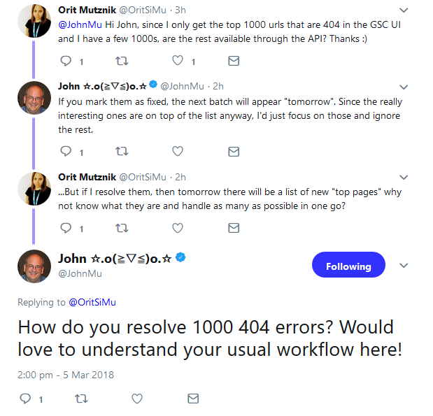 Google: Bei vielen 404-Fehlern in der Google Search Console auf die wichtigsten Fehler konzentrieren